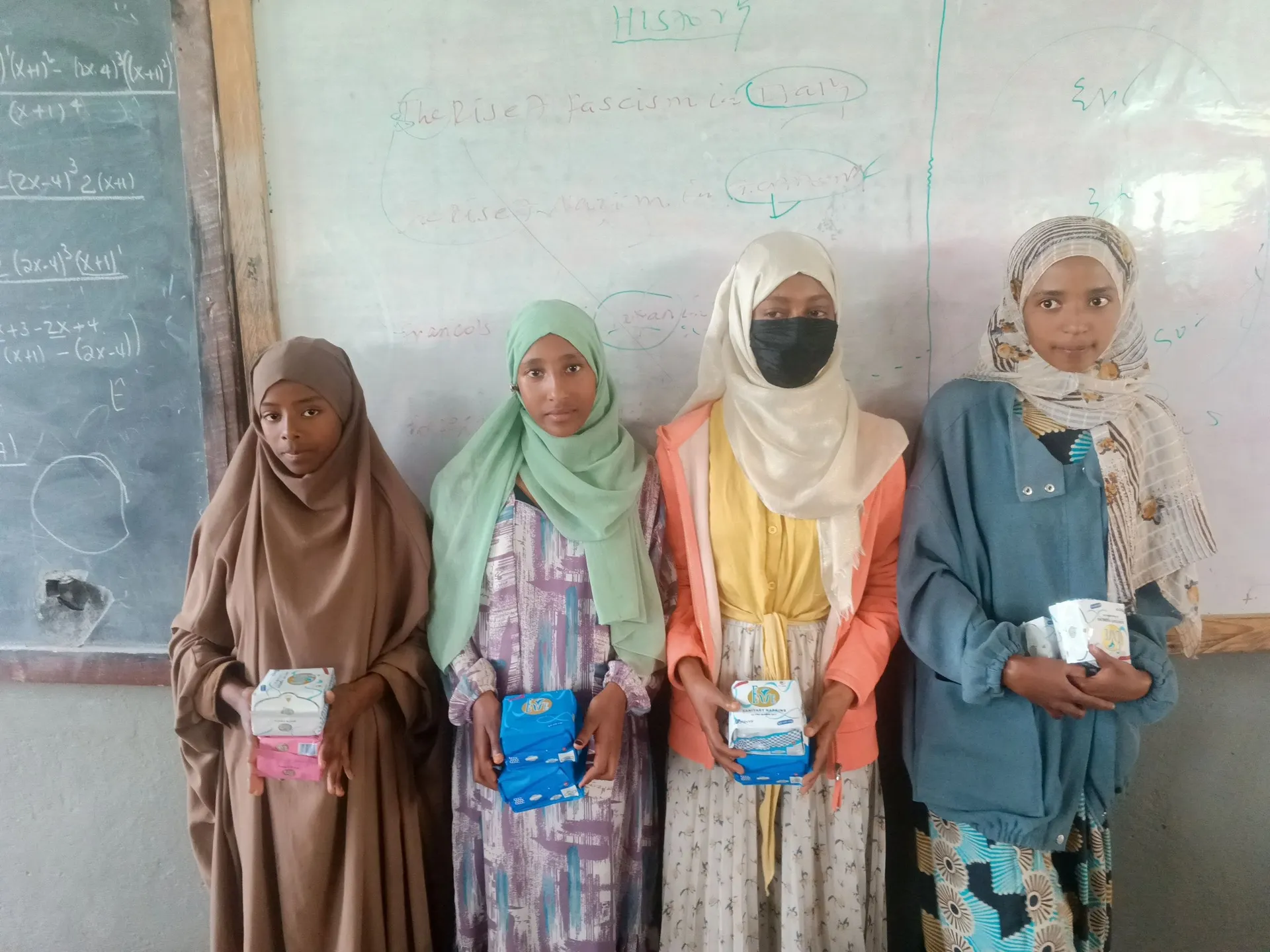 Hygiene and sanitary pad distribution for girl students